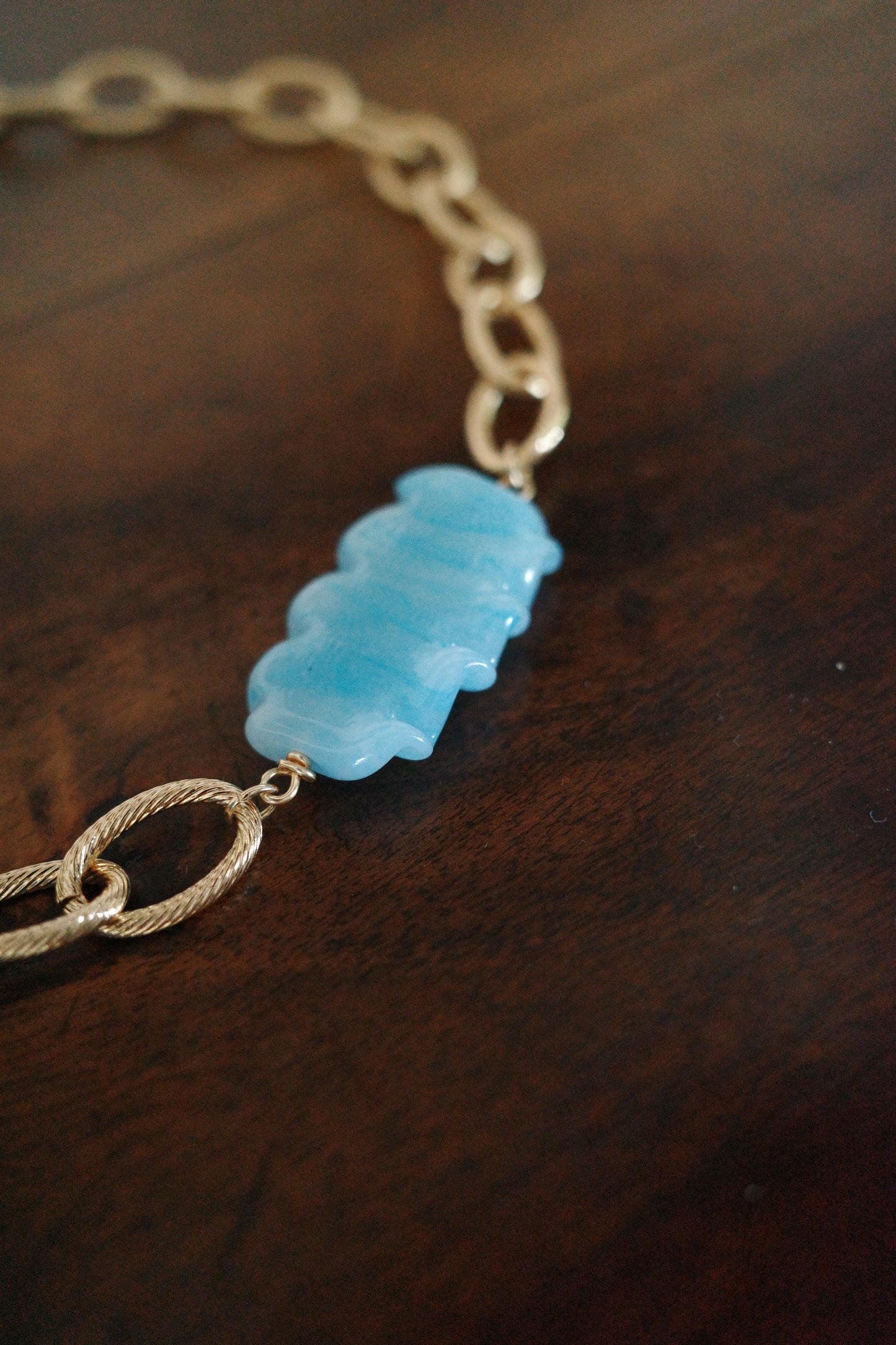 Collier Ondine bleu