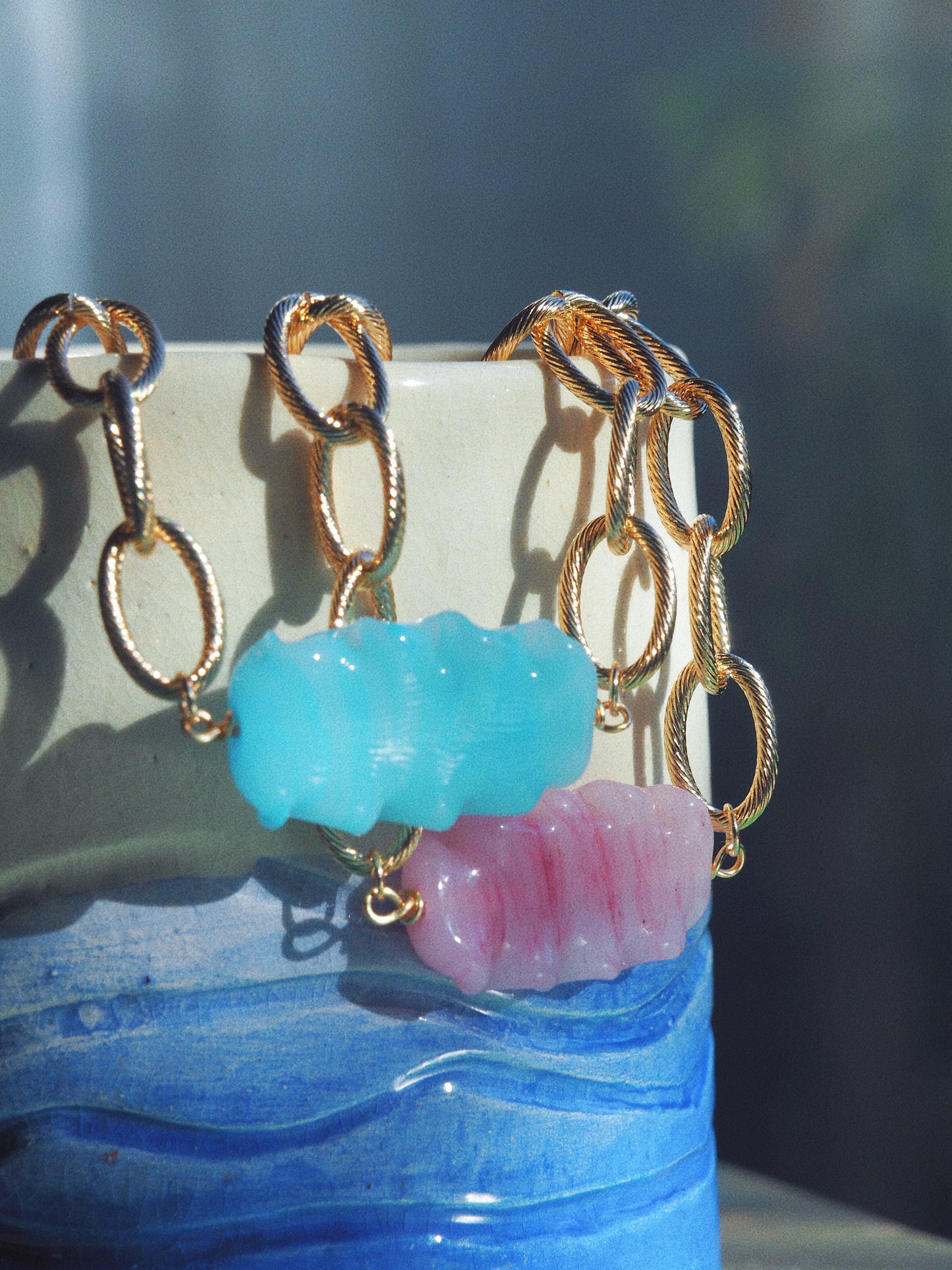 Collier Ondine bleu