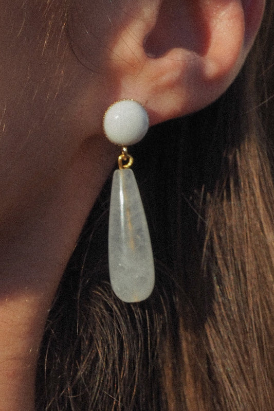 Boucles d’oreilles Sève blanche