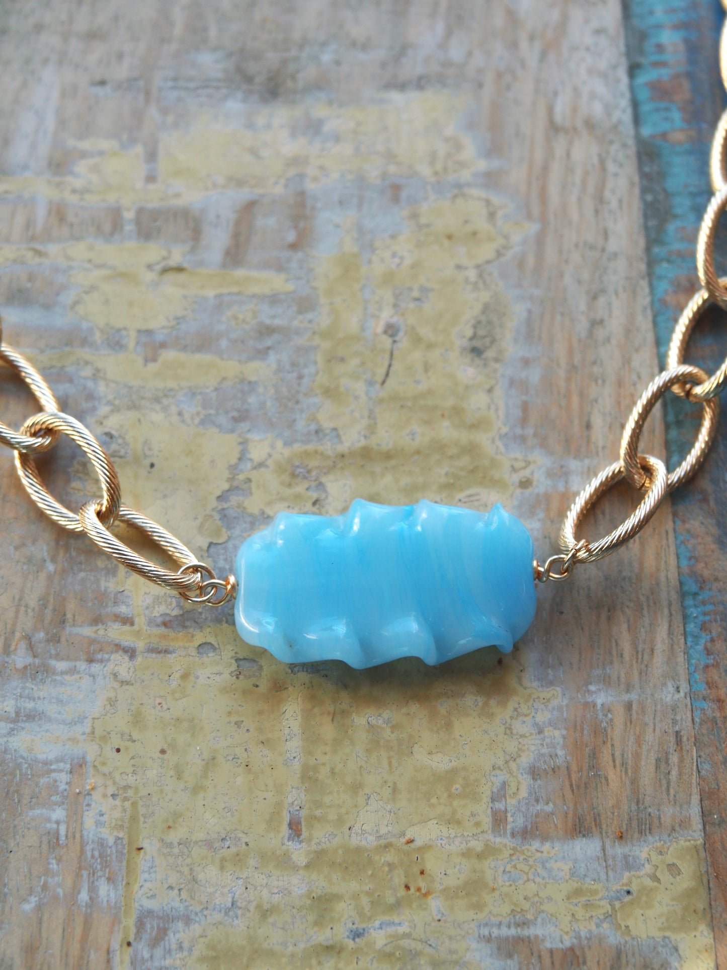 Collier Ondine bleu