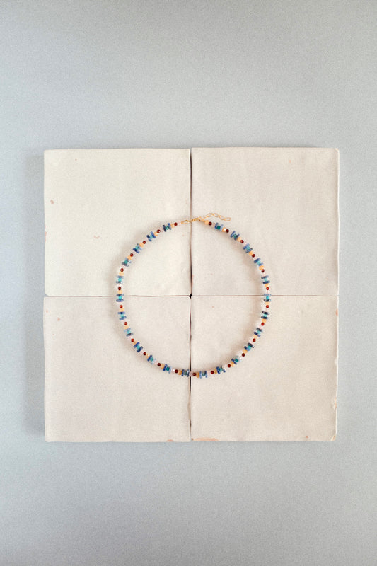 Collier Loïe | Ras de cou fin et délicat en mélange de pierres naturelles