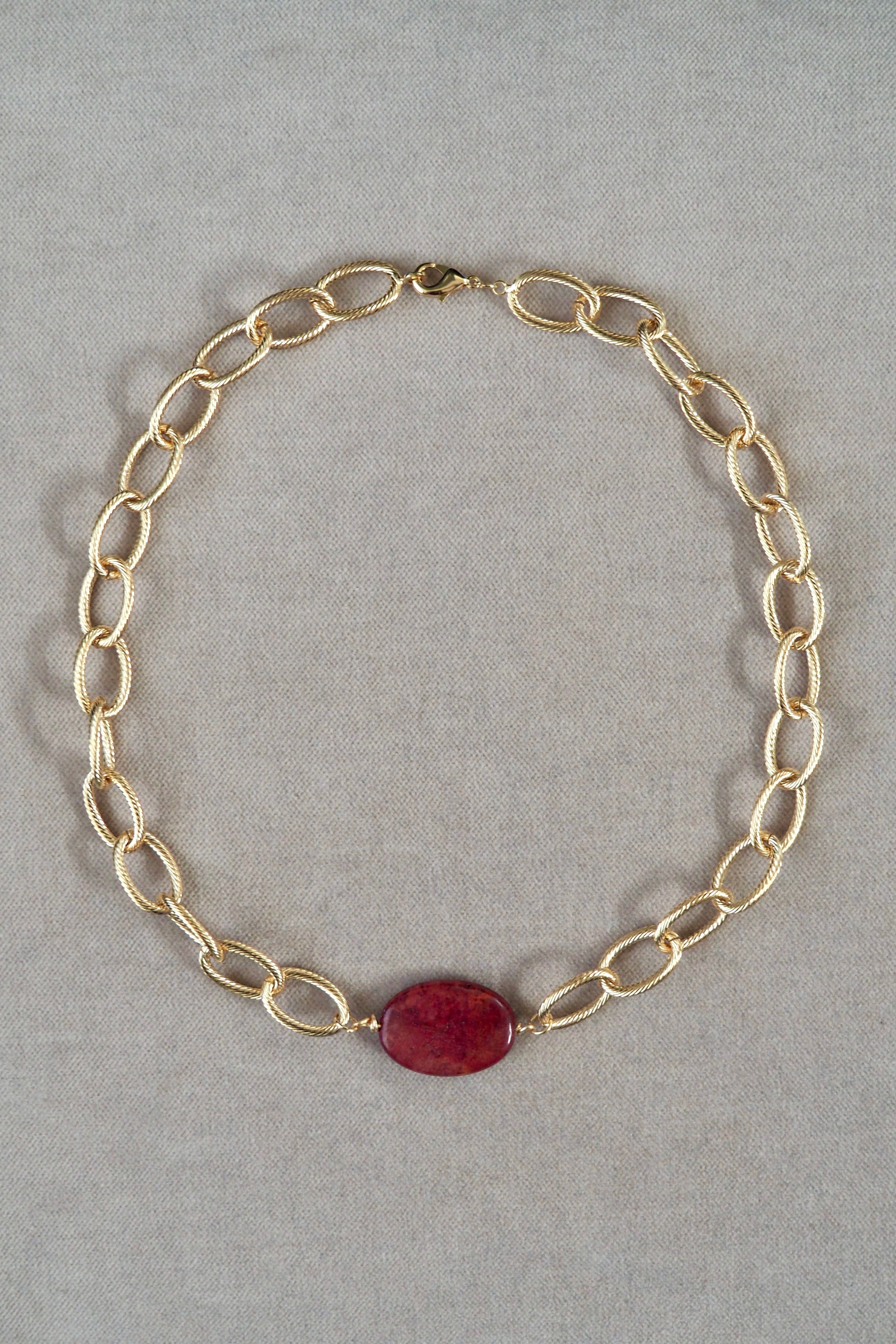 les basiles COLLIER AGRIPPINE Acier 316 L plaqué or 18 carats Outlet Online Jewe