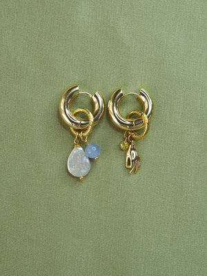 boucles d'oreilles créoles originale et unique