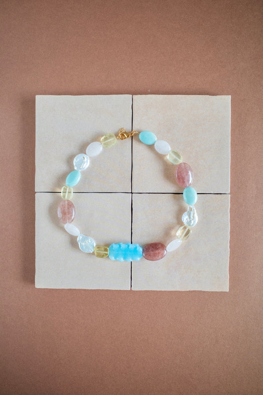 Collier Carrousel bleu - Précommande