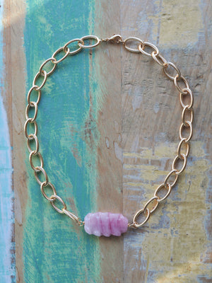 Collier Ondine rose