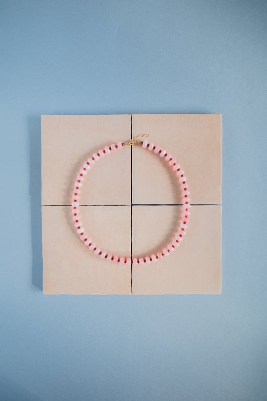 Collier Pavillon rose - Précommande