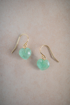 Boucles d’oreilles Aimée verte - Précommande