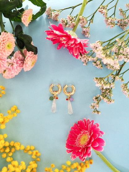 Boucles d'oreilles Flore