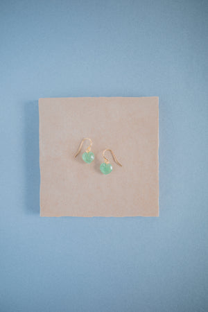 Boucles d’oreilles Aimée verte - Précommande