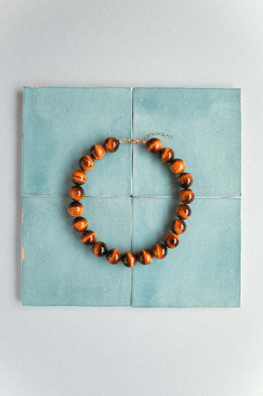 Collier Cosmos Œil de tigre