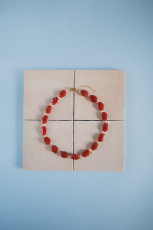 Collier Scarlet coquelicot - Précommande