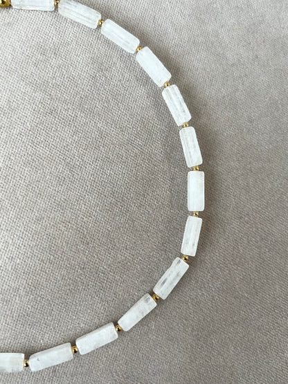 Collier Jade blanc