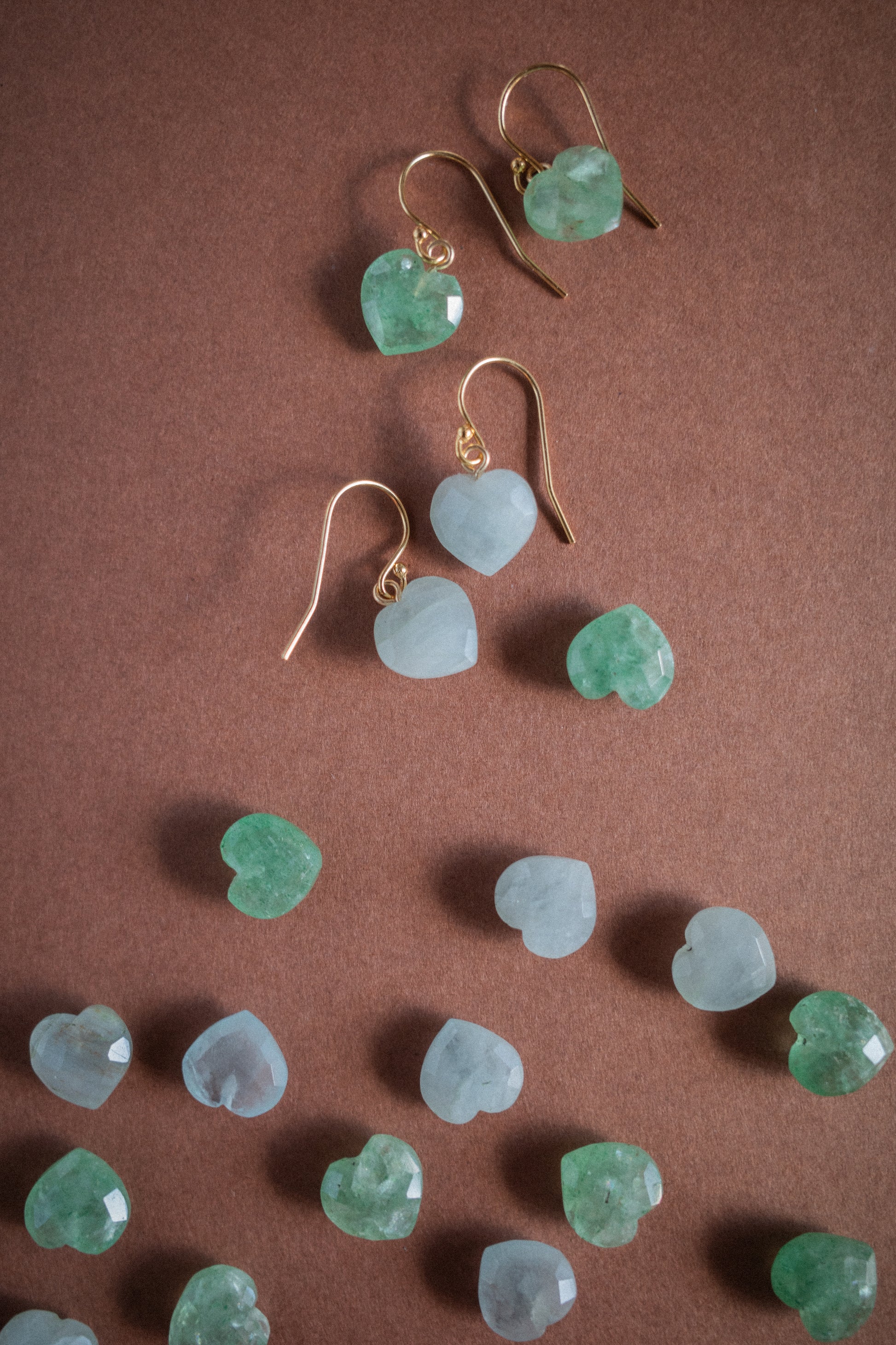 Boucles d’oreilles Aimée verte - Précommande