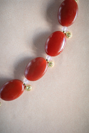 Collier Scarlet coquelicot - Précommande