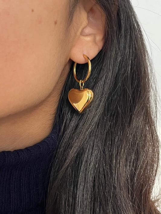 Boucles d'oreilles cœur