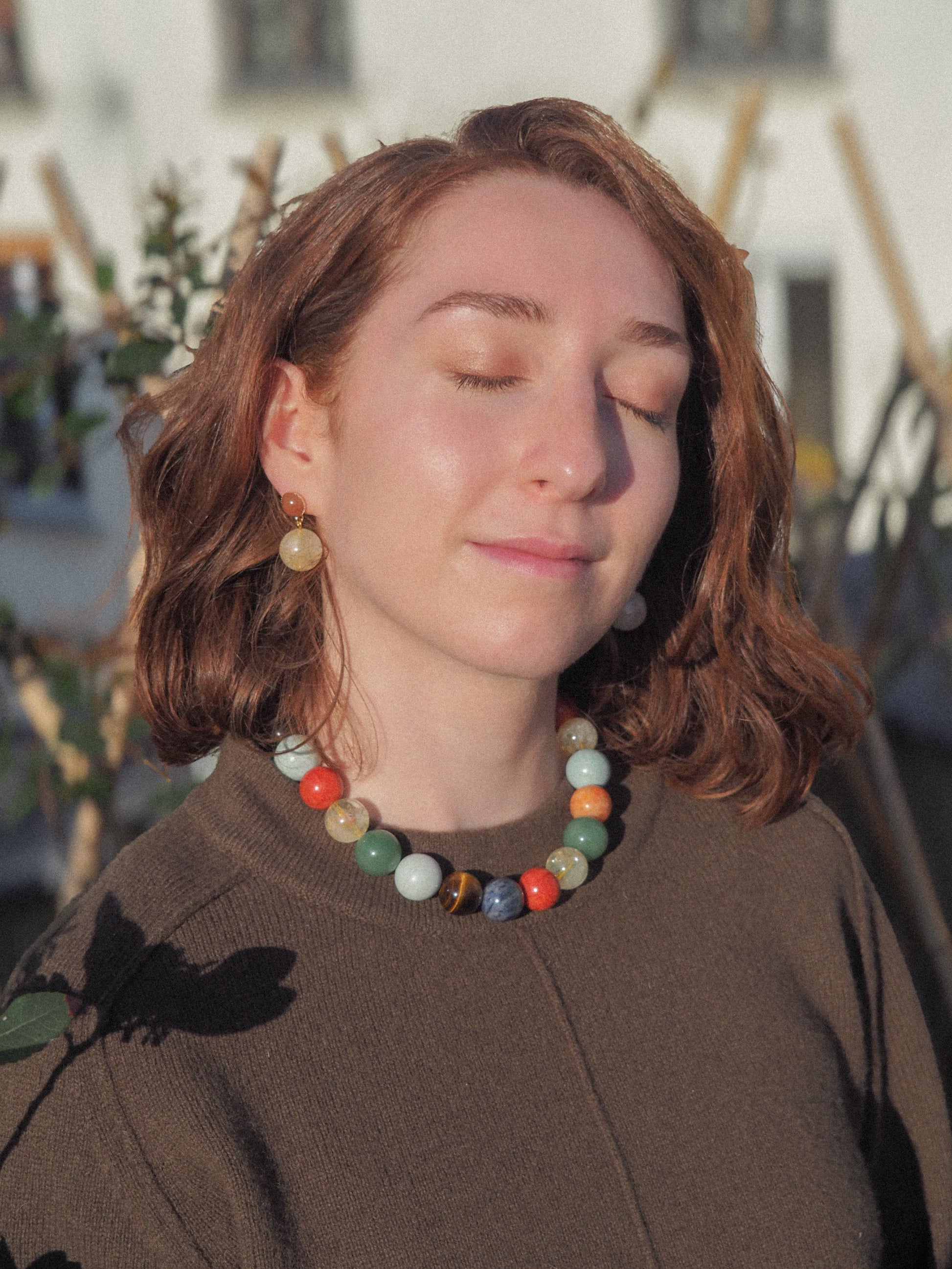 Collier Cosmos | Ras de cou en sphères multicolores