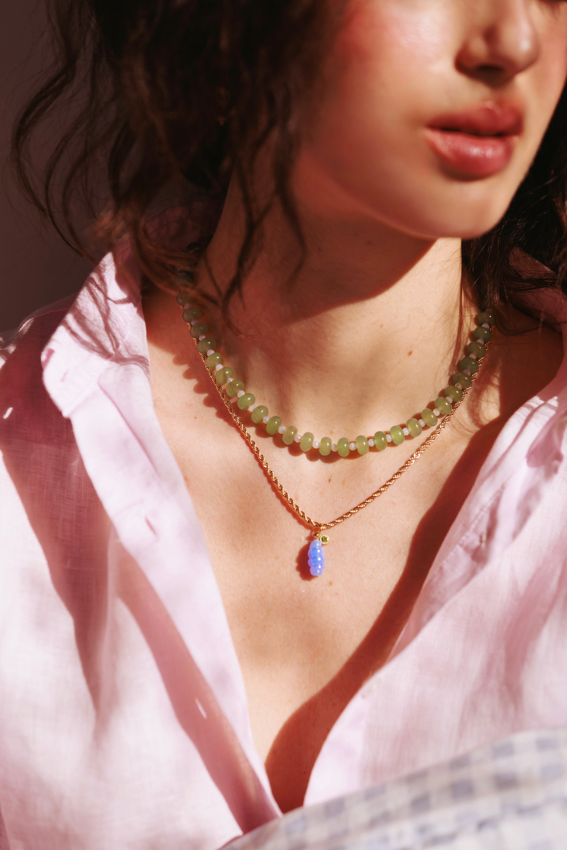 Collier Pavillon vert