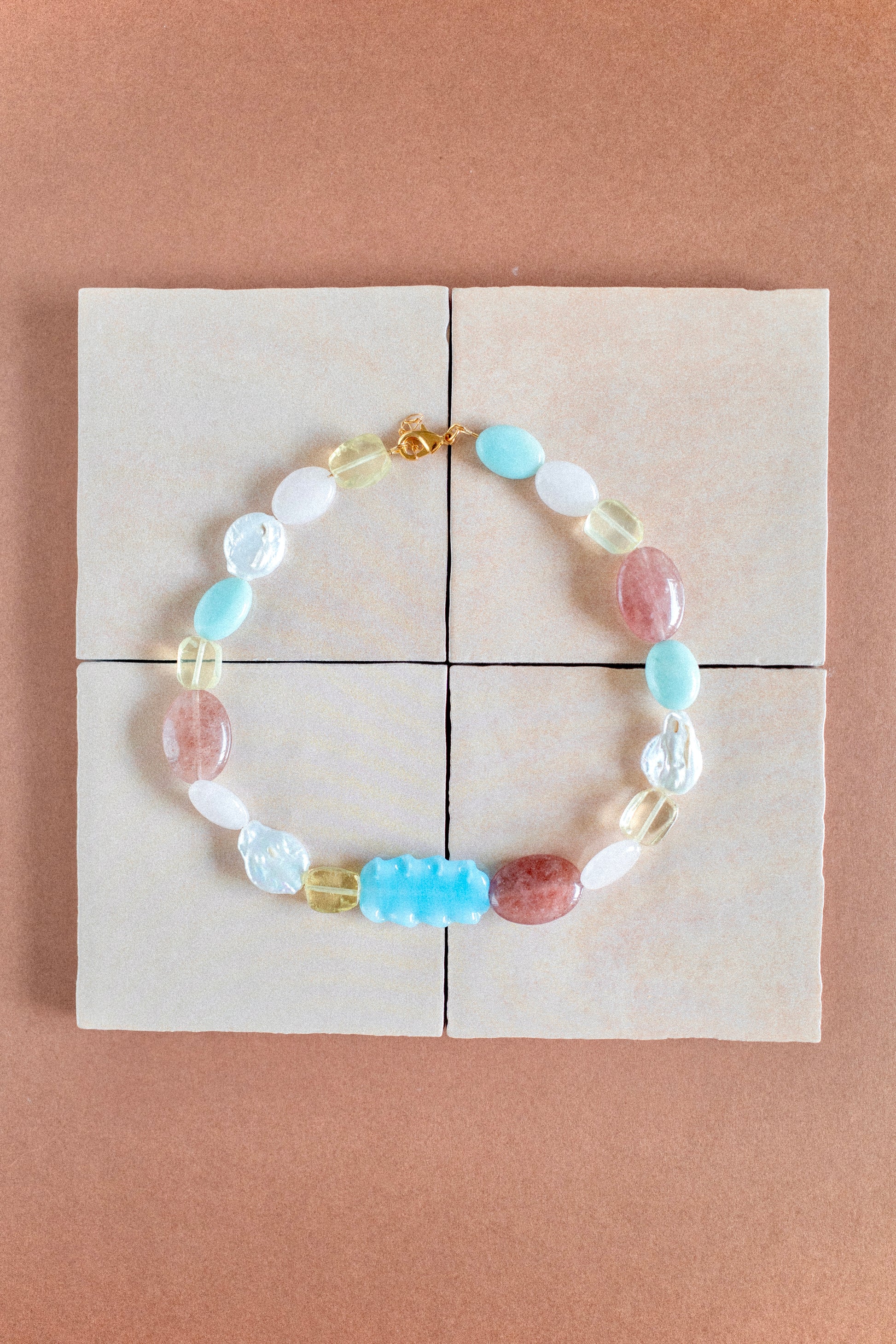Blue Carousel Necklace