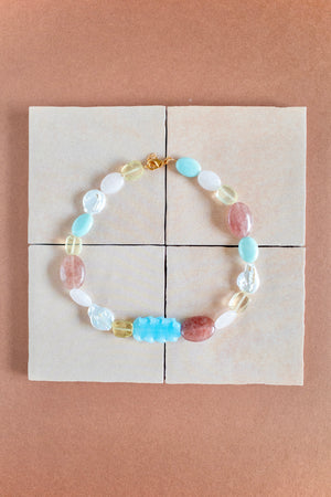 Blue Carousel Necklace