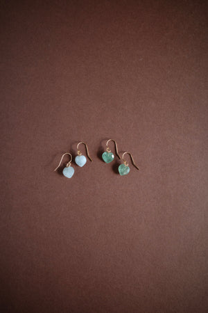 Boucles d’oreilles Aimée verte - Précommande