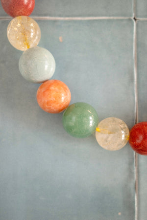 Collier Cosmos | Ras de cou en sphères multicolores