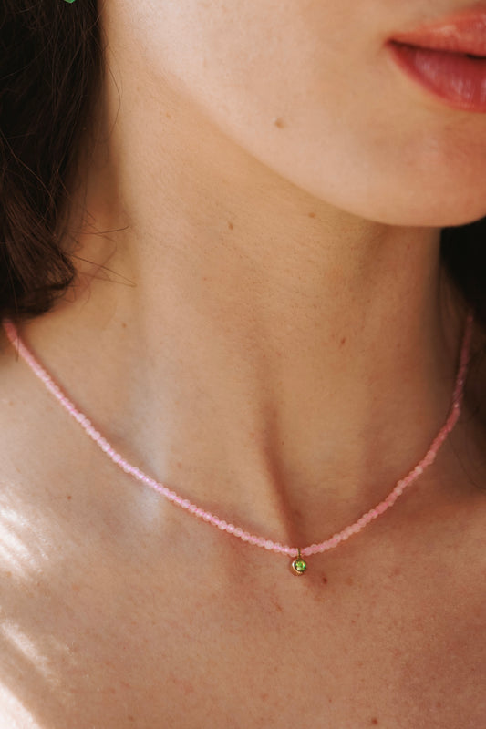 Aurore garnet necklace - Pre-order