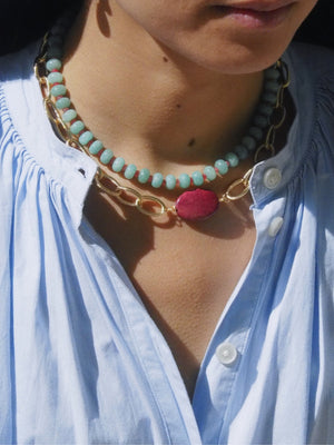 Collier Pavillon bleu