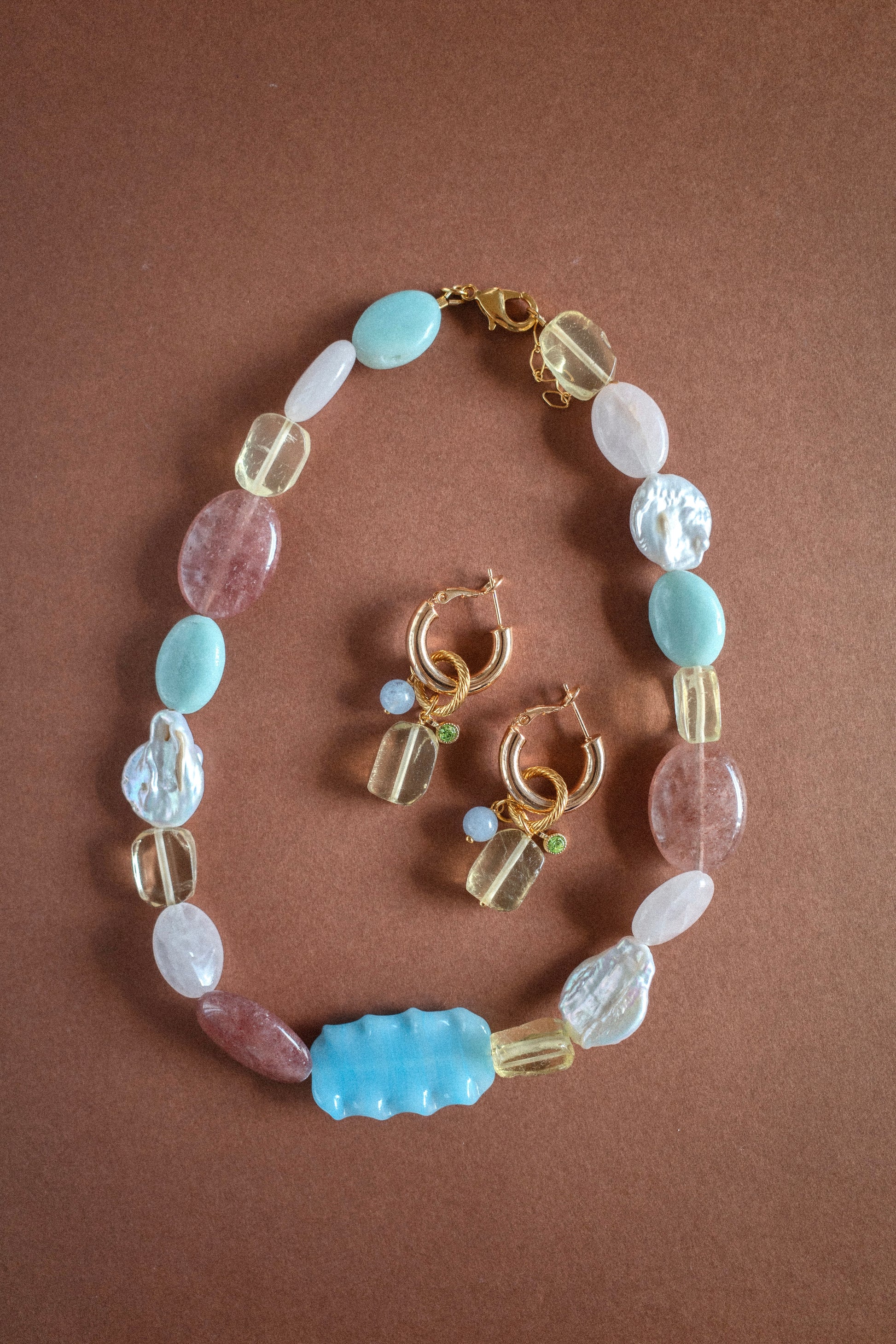 Blue Carousel Necklace - Pre-order
