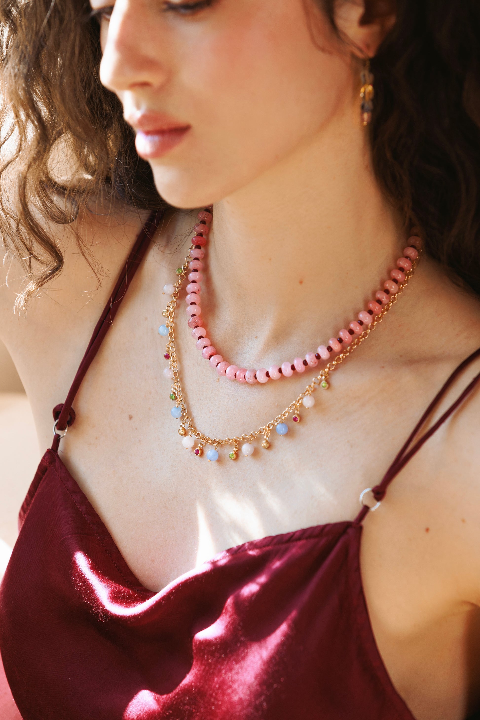 Pink Pavilion Necklace - Preorder