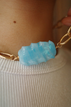 Collier Ondine bleu
