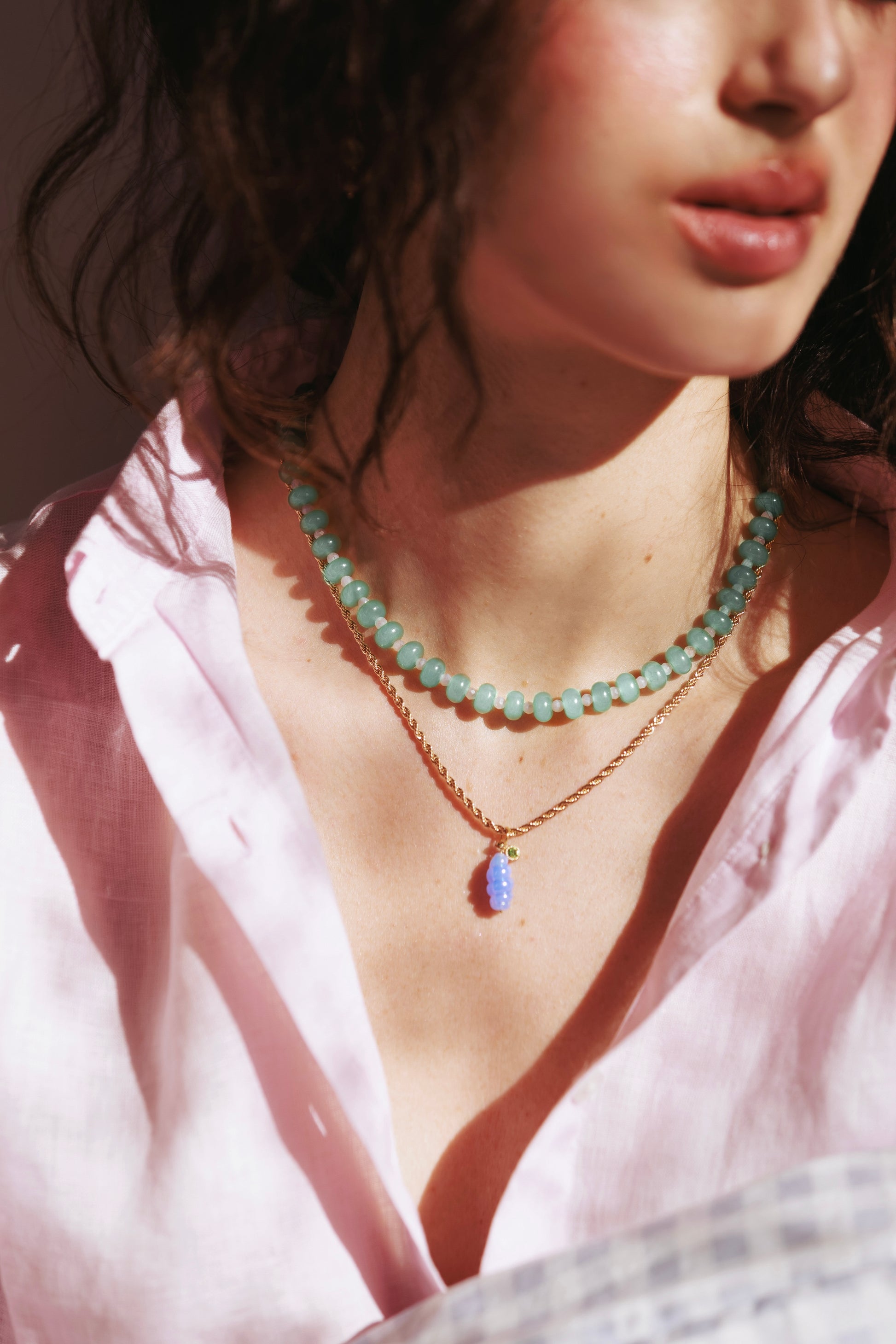 Collier Pavillon vert