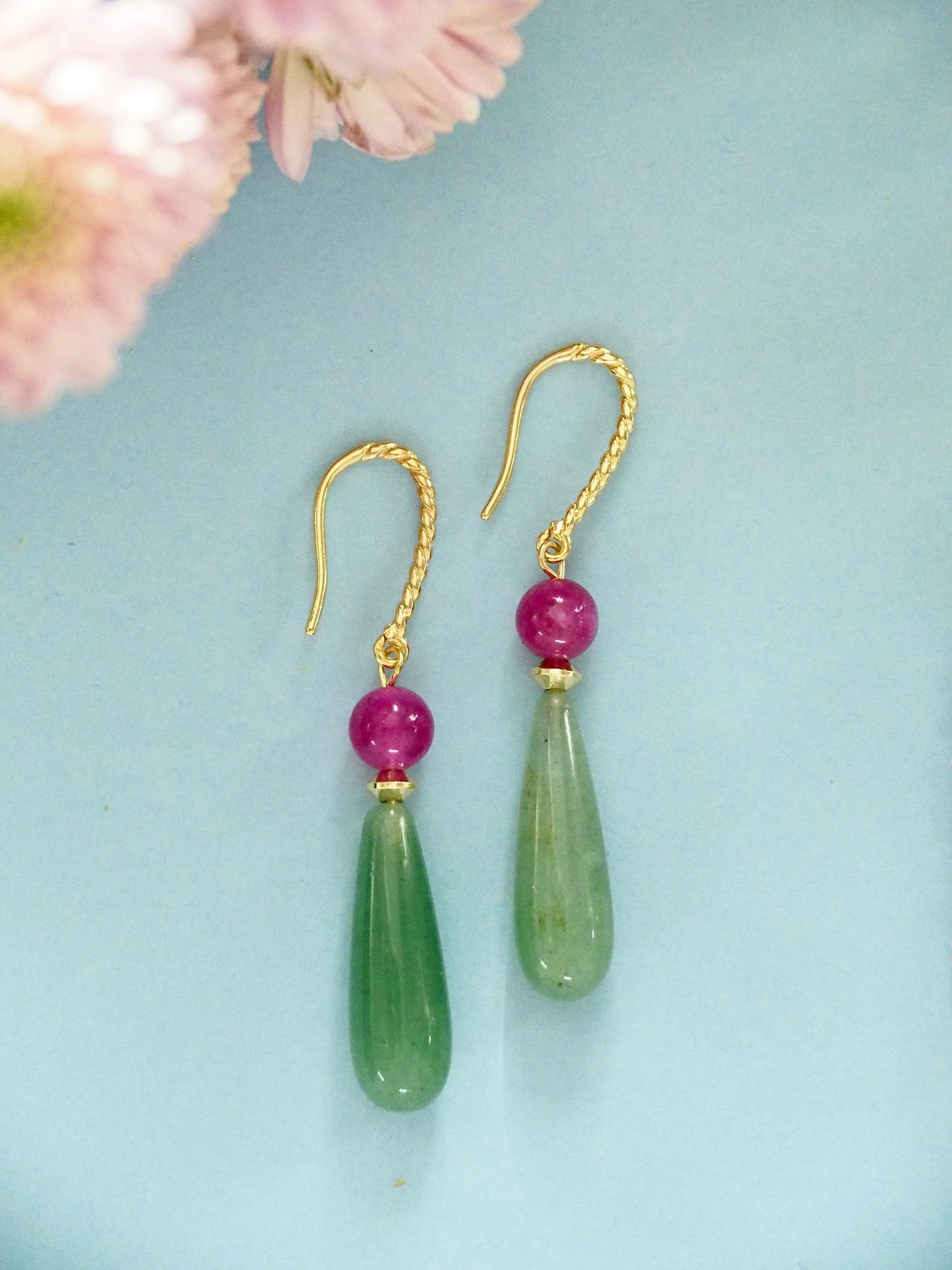 Rosée earrings - green