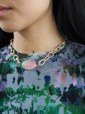 Collier Grand Trianon rose foncé